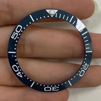 Новая Замена 40 мм керамического безеля, Вставное кольцо, Внутренний диаметр 31,5 мм, кольцо для часов Seamaster, Детали для обновления часов, Аксессуары