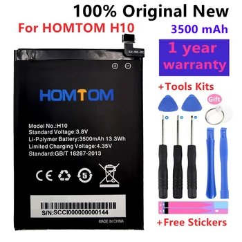 100% Оригинальная Новинка Для Homtom H10 Аккумулятор 3500 мАч Для смартфона HOMTOM H10 Batteria + Бесплатные инструменты