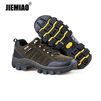 Мужская походная обувь в классическом стиле JIEMIAO, спортивная обувь для тренировок в пустыне, Уличные кроссовки для бега Трусцой, Треккинговые кроссовки, Женская обувь для Скалолазания