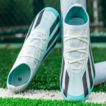 QQ-2310 Высококачественная Сверхлегкая Мужская Футбольная обувь с Нескользящим покрытием Футбольные Бутсы Детские TF/FG Тренировочные футбольные Бутсы Chuteira Campo