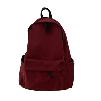 Рюкзак для надежного хранения, школьный ранец, водонепроницаемый туристический рюкзак для кемпинга, устойчивый к царапинам, однотонный для студентов