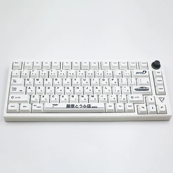 Чрезвычайно Простая Белая Клавиатура игрового Автомата AE86 Keycap PBT Original 68/84/75/96/98/100 с Крестообразным Валом Keycap
