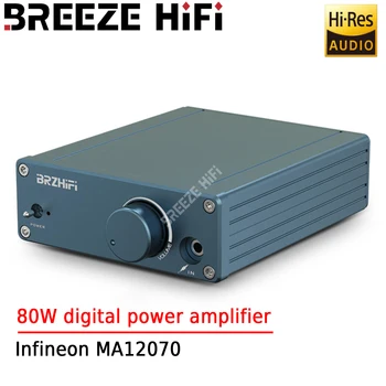 Цифровой усилитель BREEZE HIFI 80 Вт с низким уровнем искажений Infineon MA12070 Ultra TPA3116 Аудио Домашний Цифровой усилитель