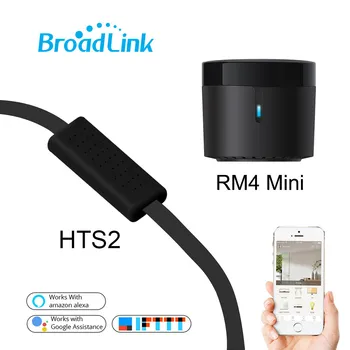 BroadLink RM4Mini Универсальный пульт дистанционного Управления Умный Дом ИК WiFi Беспроводной переключатель Контроллер HTS2 Датчик Работы Alexa Google Assistant