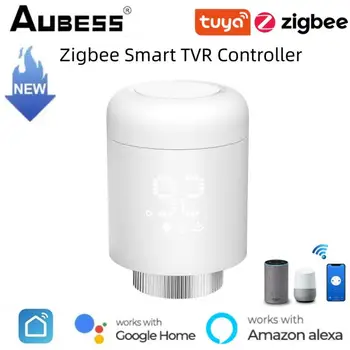 Tuya Zigbee Умный Термостатический Клапан Контроллер Радиатора Умный Дом Умная Связь Умное Управление Жизнью Через Alexa Google Home