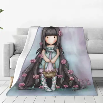 Одеяло из флиса для дивана Santoro Gorjuss, теплое Фланелевое Одеяло с героями мультфильмов для девочек, Одеяло для спальни, Дорожное одеяло для дивана
