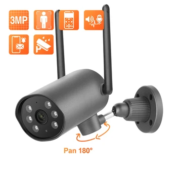 Techage 3.0MP WiFi IP-камера Наружная водонепроницаемая беспроводная камера видеонаблюдения с частотой 2,4 ГГц, двусторонняя аудиозапись обнаружения человека