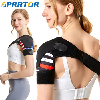 Плечевой бандаж для женщин и мужчин, облегчение боли в плече, поддержка плеча, регулируемая посадка рукава, облегчение при травмах плеча