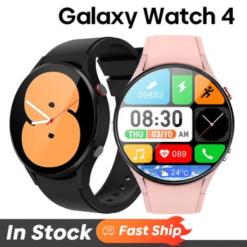 Новые мужские и женские смарт-часы Samsung Galaxy Watch 4 с полным сенсорным экраном IP68, водонепроницаемые, Температура тела, индивидуальный циферблат, мужские часы