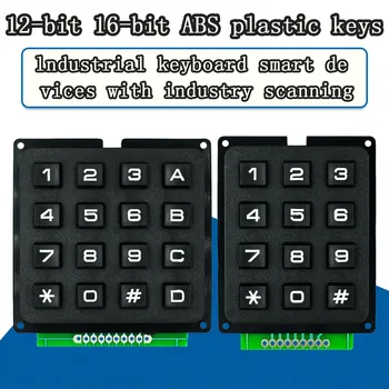3*4 4*4 Матричный Переключатель Клавиатуры Модуль Массива Клавиш ABS Пластиковые Клавиши 4x4 3x4 12 16 Кнопочный Мембранный Переключатель DIY Kit для Arduino