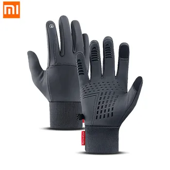 XiaoMi Mijia Теплые ветрозащитные перчатки с сенсорным экраном, Водоотталкивающие нескользящие варежки, спортивные перчатки для катания на лыжах, зимние мужские и женские