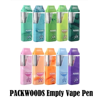 PACKWOODS X Runtz Vape Pen Емкостью 380 мАч 1,0 мл Пустой Картридж Pod С USB Зарядным Устройством Перезаряжаемые Электронные Сигареты Для Густого Масла