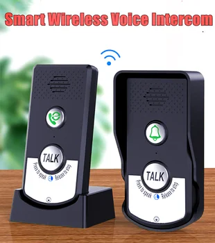 беспроводной голосовой домофон, дверной звонок для домашней безопасности, умный WiFi, аудио дверной звонок, наружный водонепроницаемый аккумулятор, двусторонний звонок